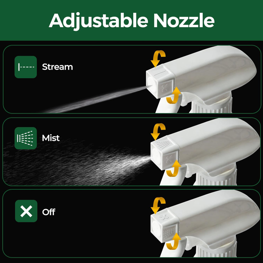 Spray Bottles for Cleaning, 16 OZ Empty Spray Bottles Heavy Duty, Plastic Spray Bottles for Cleaning Solutions