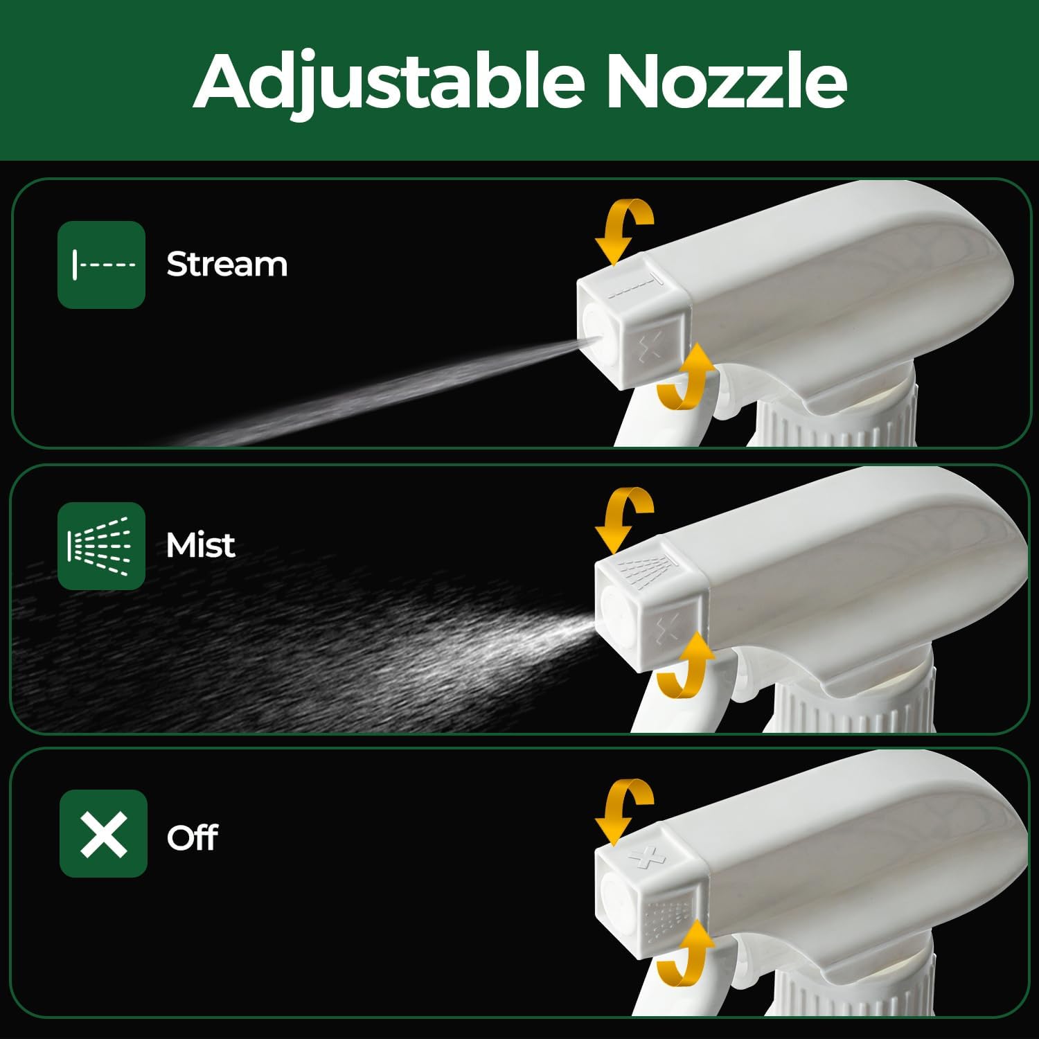 Spray Bottles for Cleaning, 16 OZ Empty Spray Bottles Heavy Duty, Plastic Spray Bottles for Cleaning Solutions