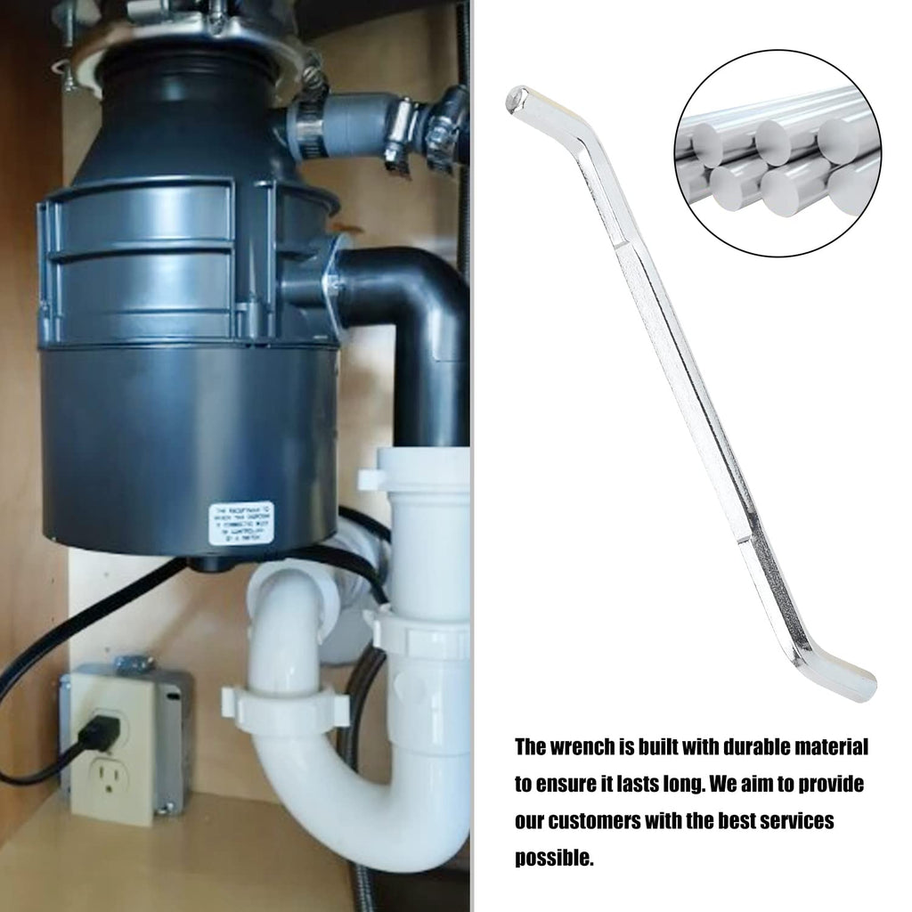 Garbage Disposal Wrench Tool - for InSinkErator Garbage Disposal - Silver