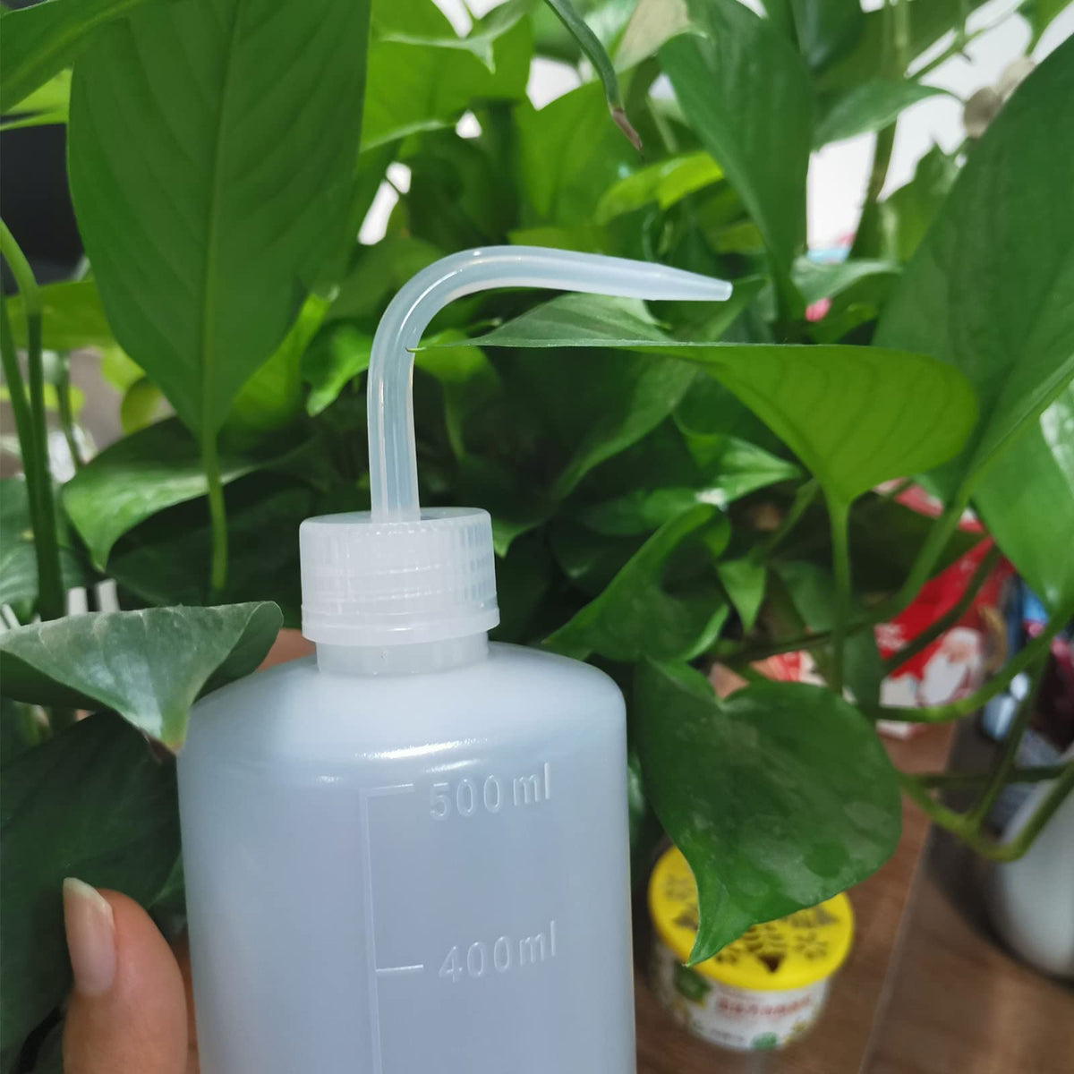 500ml White Squeeze Wash Bottles, Angled Nozzle, 2 Pack