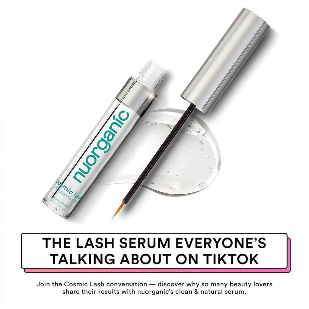 Eyelash Growth Serum, Prostaglandin-Free Lash Serum for Longer Lashes | Swiss Apple Stem Cells, Vegan, Hormone-Free