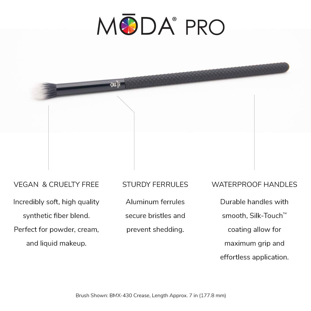 Pro 5pc Deluxe Eye Makeup Brush Kit, Vegan Eye Brush Set for Shader, Crease, Detail, Smudge and Liner Application