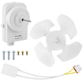 W10124096 Refrigerator Condenser Fan Motor Kit, Motor Blade and Screws