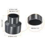 PATIKIL UPVC Reducer Pipe Fitting 3" x 2" Socket Schedule 80, Straight Coupling Adapter Connector, Gray