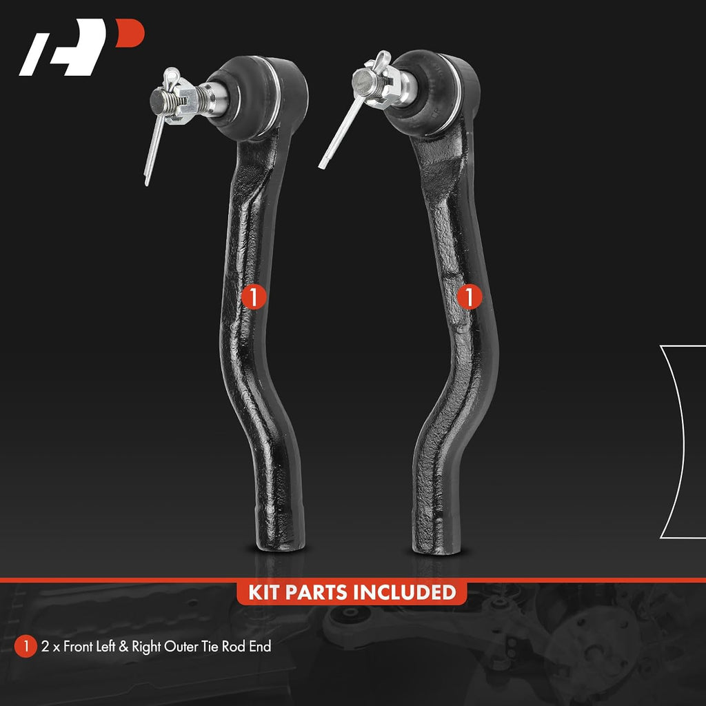 A-Premium Front Outer Tie Rod End, Compatible with Honda & Acura