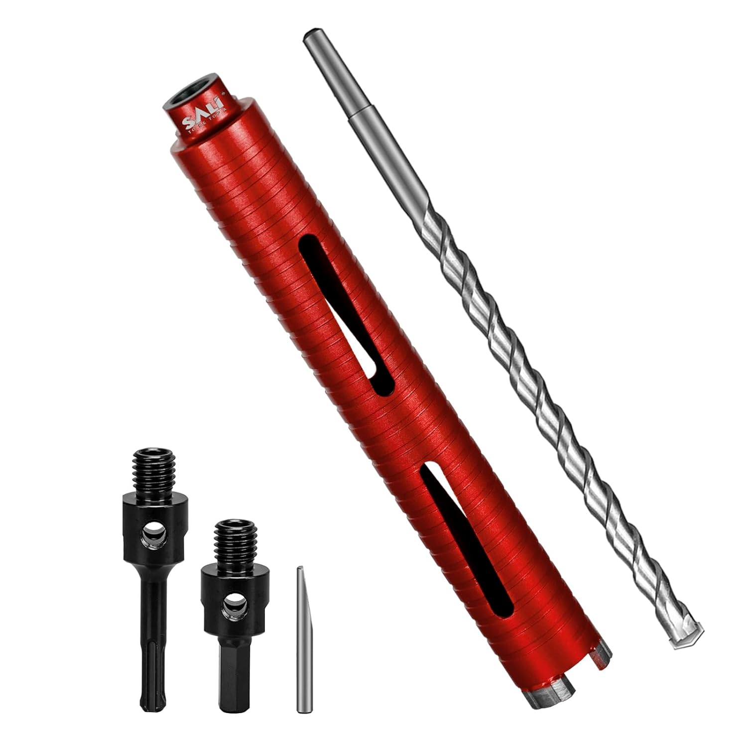 Diamond Core Drill Bits 1 1/2" Diameter 10"/254mm Drilling Depth 5/8-11" Thread Core Bit Turbo Laser-Welded Segments