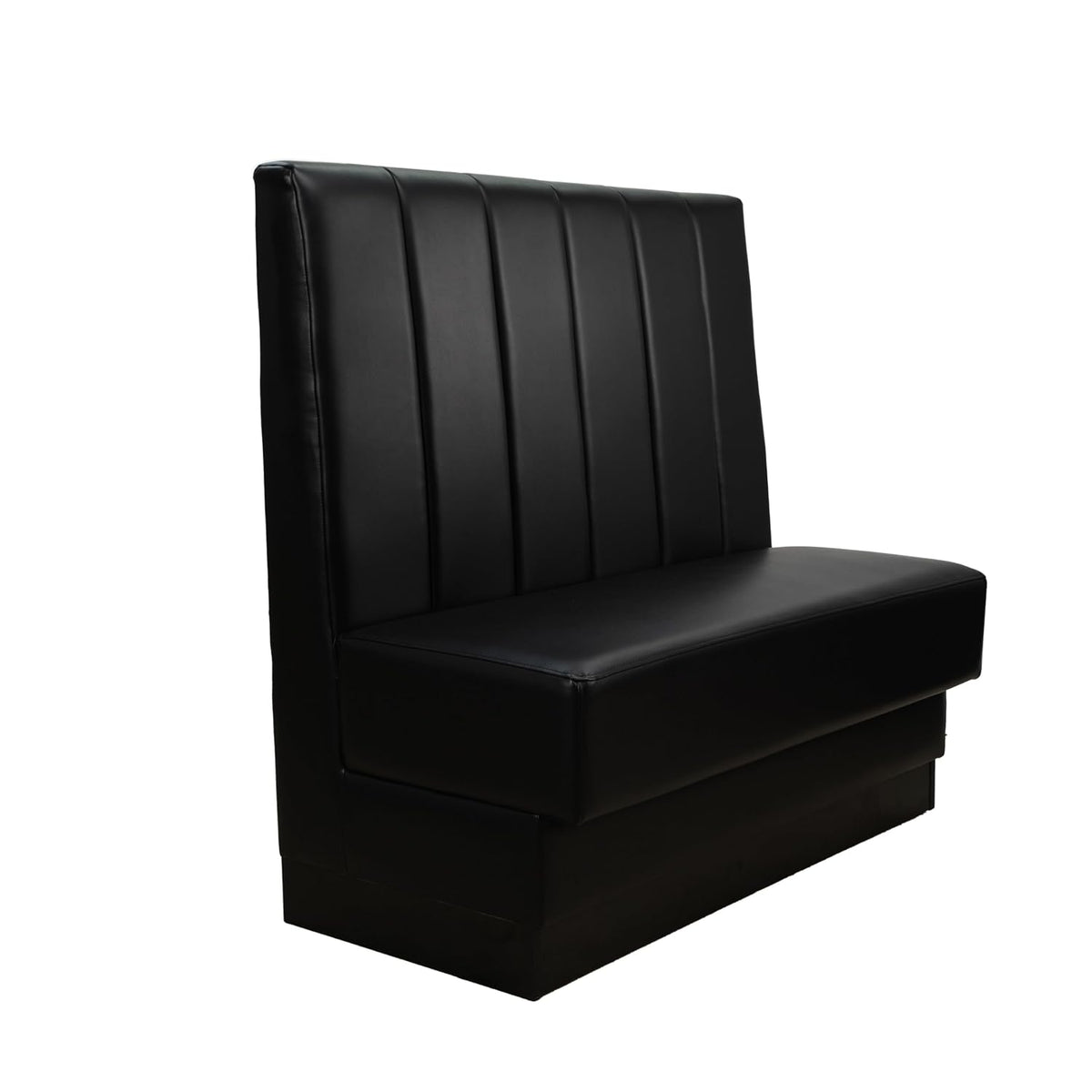 FDP Pro Series Channel Back Single-Sided Restaurant Booth - Black