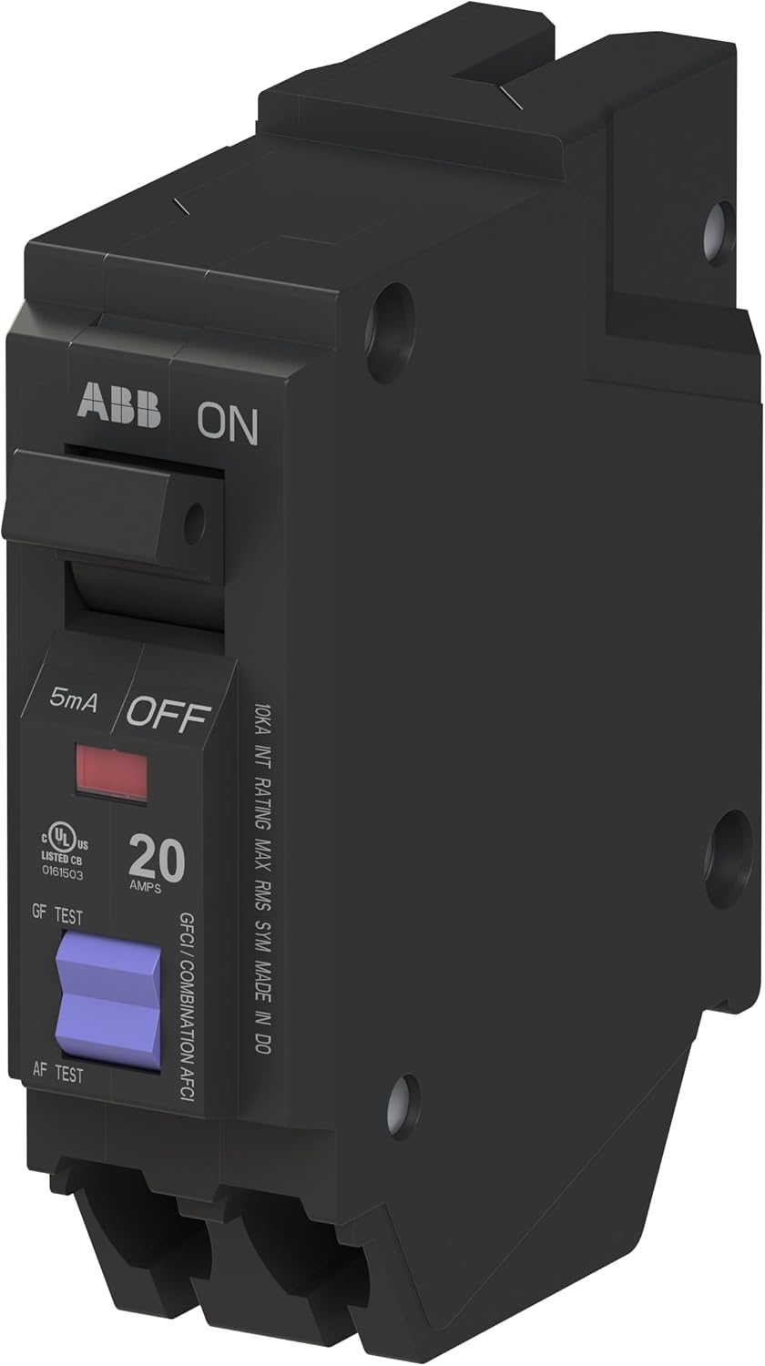 Q-Line THQL1120PDF Dual Function Circuit Breaker • 20 Amp Single-Pole Breaker • AFCI/GFCI Protection • 120/240 VAC •