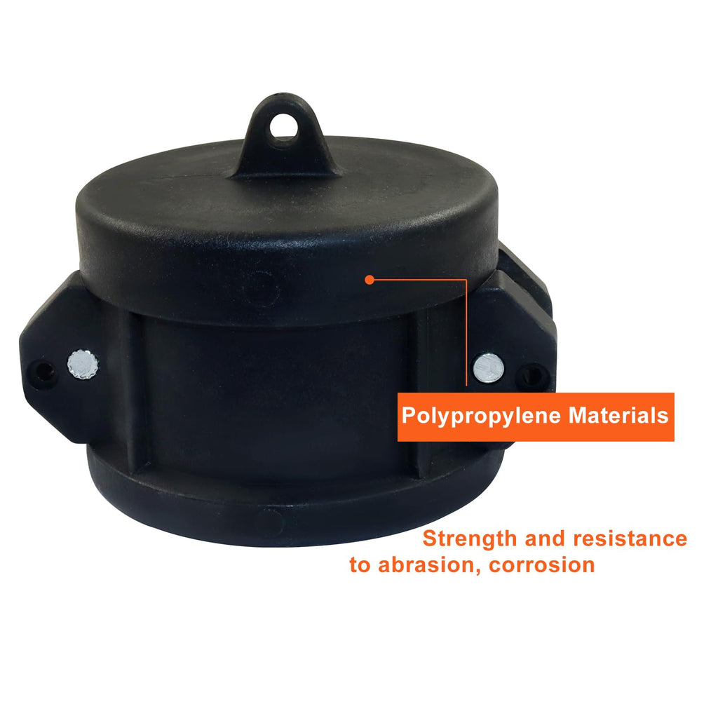 Kyuionty 2 Inch Poly Camlock Dust Cap, DC200, 2 Pack