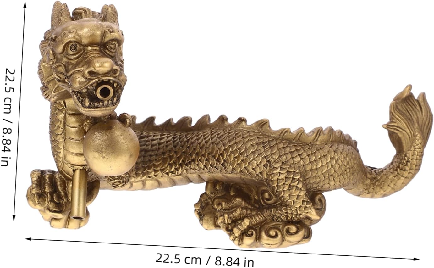 Chinese Dragon Fish Tank Fountain Elegant Dragon Shape DIY Waterfall Decor Aquarium Fountain Decor
