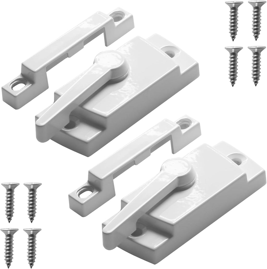 F 2554 Diecast Cam Action Window Sash Lock with Alignment Lugs, Replacement Sash Locks for Sliding Windows Double