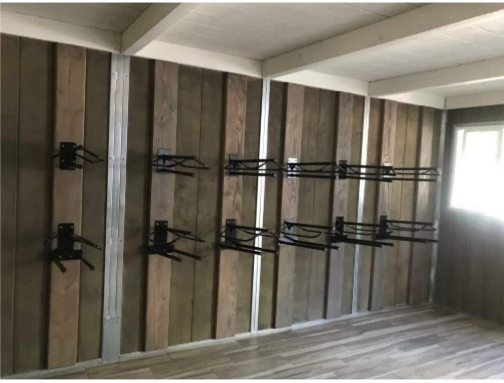Saddle Rack with Pad Bar for Horse Enthusiast | Heavy-Duty Saddle Rack Wall Mount | Western & English Saddle Rack |