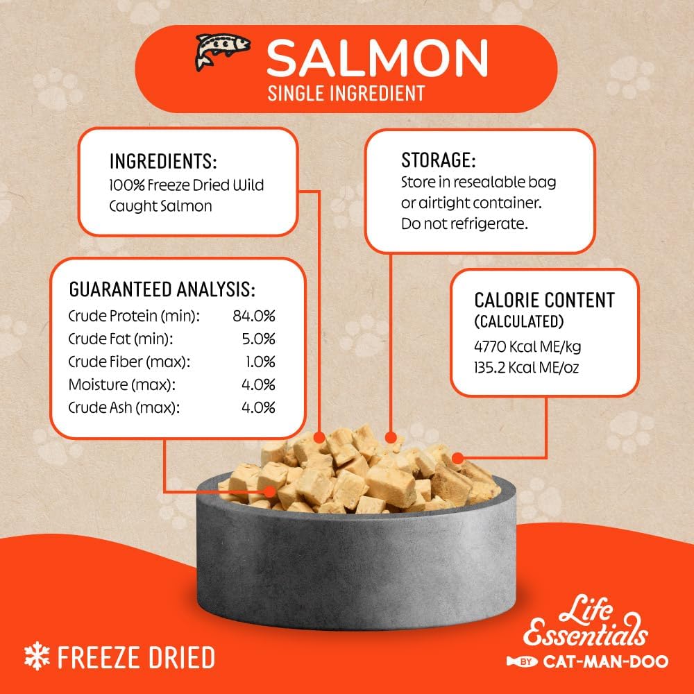 Freeze Dried Salmon Treats | 5oz Bag