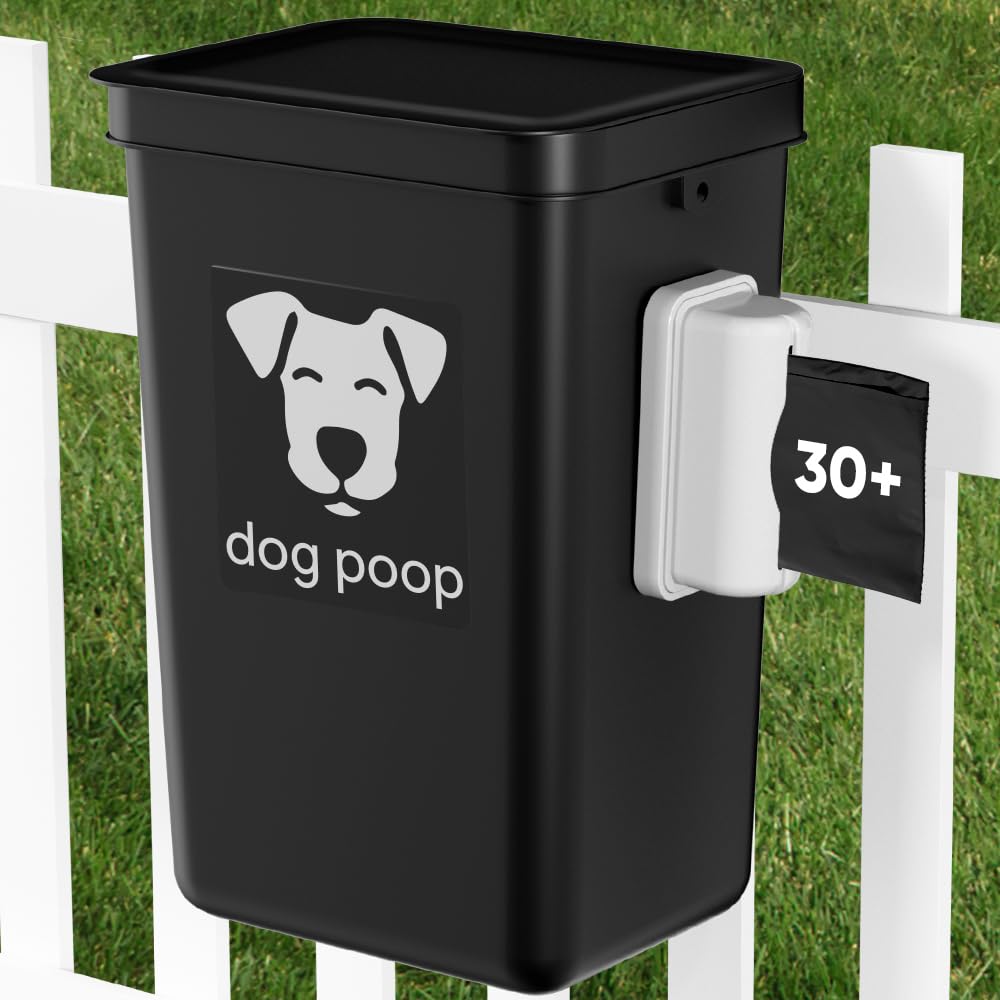 Dog Poop Trash Can Outside 3.1 Gallon