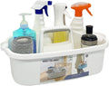 Multi-Purpose Plastic Cleaning Caddy with Handle, Shower Caddy Organizer/Storage Basket/Totes Portable for Bathroom