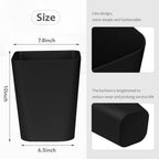Small Trash Can, Black, 1.8 Gallon