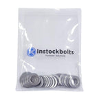 1-1/4" x 2.5"OD Flat Washer, 18-8 (304) Stainless Steel Washers Flat, 2PCS