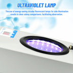 Digital Colony Counter with 3X-9X Magnification, Metal Shell Bacteria Testing Equipment for Microbiology Lab, Food