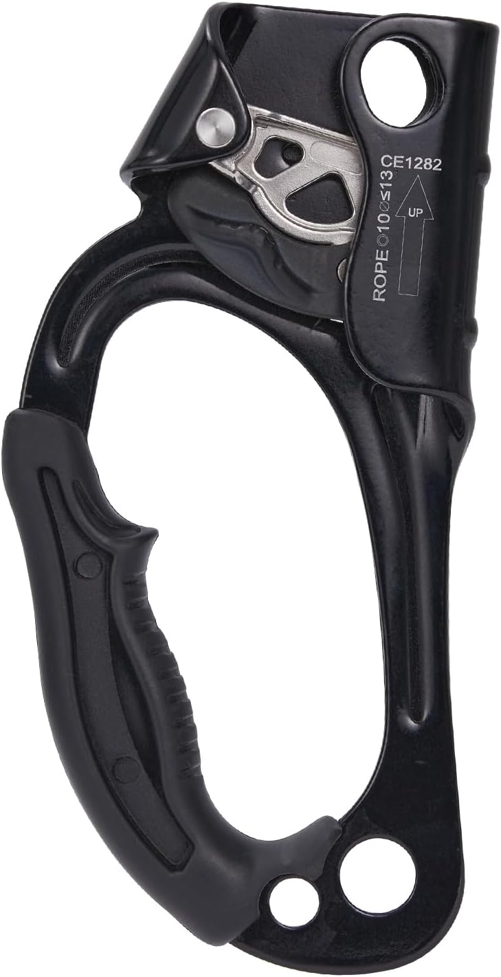 Hand Ascender, Rock Climbing Tree Arborist Rappelling Gear Equipment Rope Clamp for 10~13MM Rope