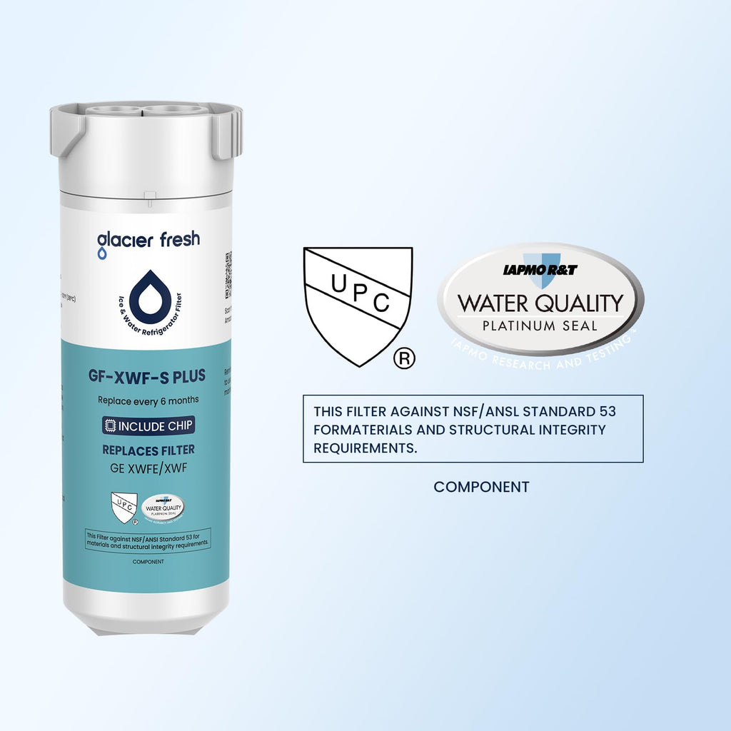 XWFE (Built-in CHIP) Refrigerator Water Filter Pack of 3