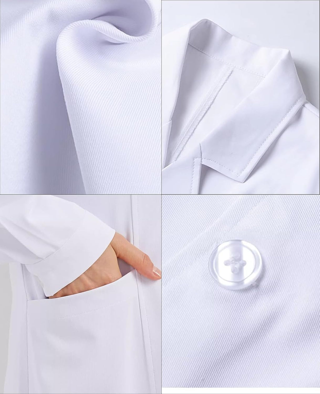 Personalized Lab Coat with Logo Name Custom Medical Coats Jacket Men Women White Long Chemistry Scrubs for Doctor