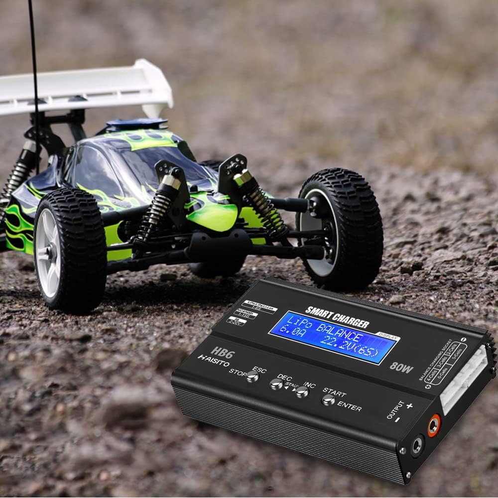 Lipo Charger H B6 RC Charger LiPo Battery Balance RC Car Charger Discharger for LiPo/Li-ion/Life Battery(1-6s)