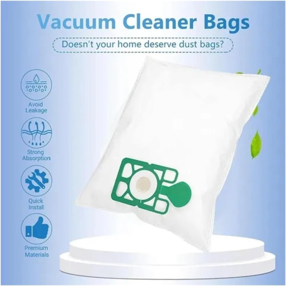 10-pack Vacuum Bags. Compatible For Hetty. Compatible For James.
