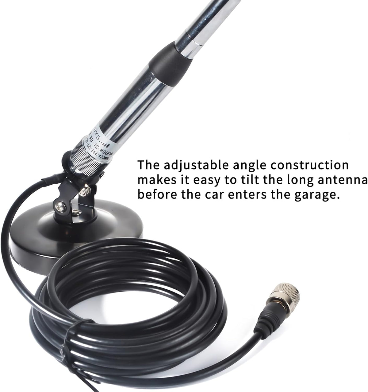 TWAYRDIO Angle Adjustable 180° Magnet Magnetic Mag Antenna Mount 4Inch Base