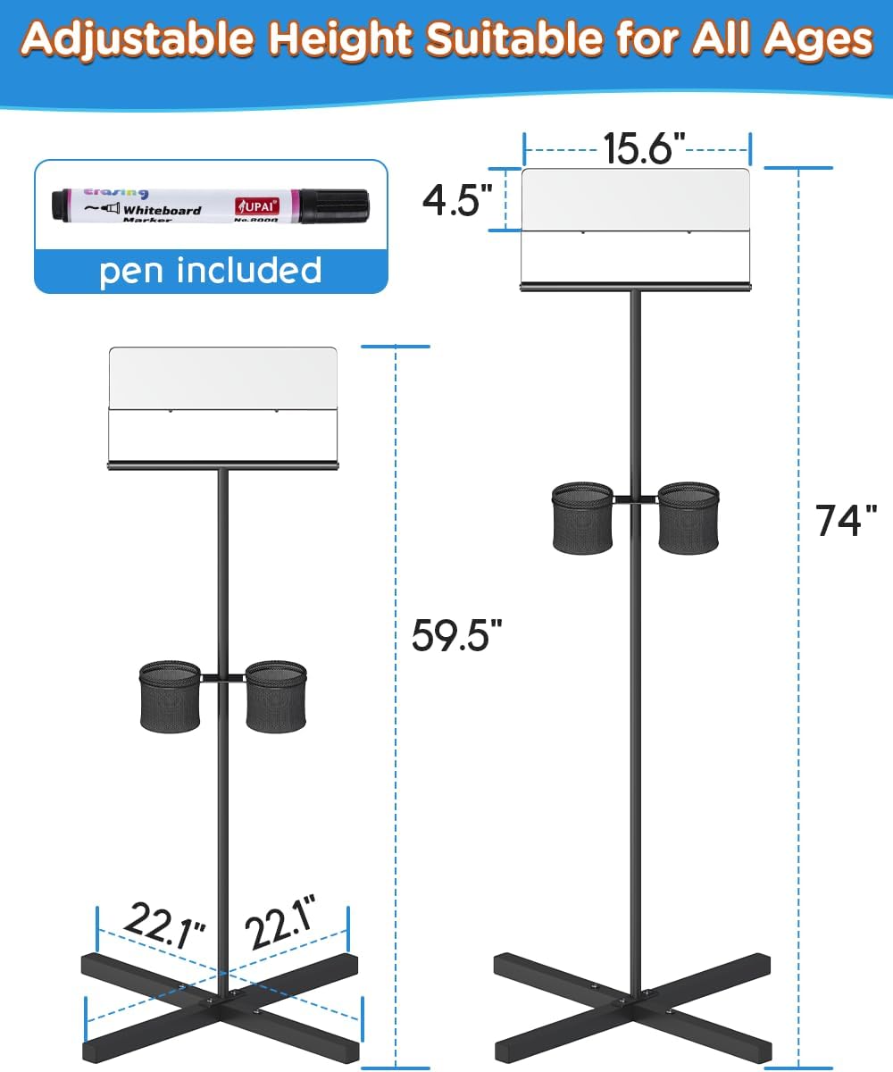 Flip Scoreboard Stand with Drink Holder, Score Keeper with Whiteboard for Yard Lawn Games, Score Board Corn Hole