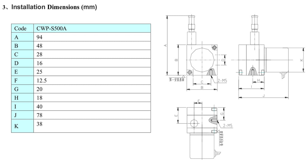 CALT 500mm Draw Wire Encoder 24Vdc Supply 4-20mA Output