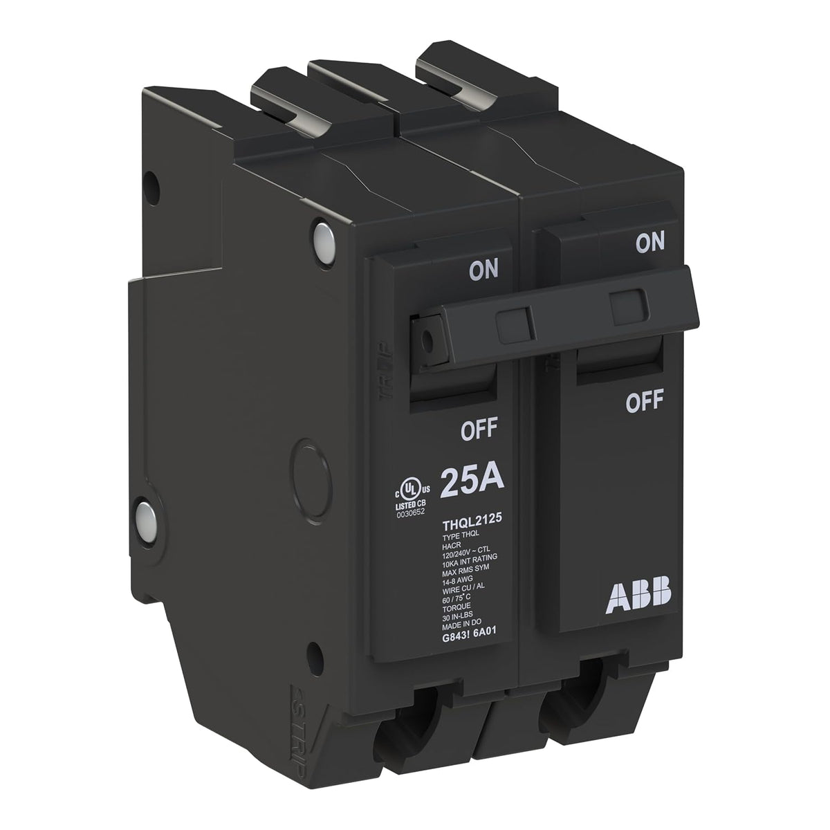 ABB Q-Line THQL2125 • Circuit Breaker • 25 Amp Double Pole