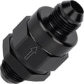 EVIL ENERGY 8AN Male Non Return One Way Inline Check Valve Fitting Black