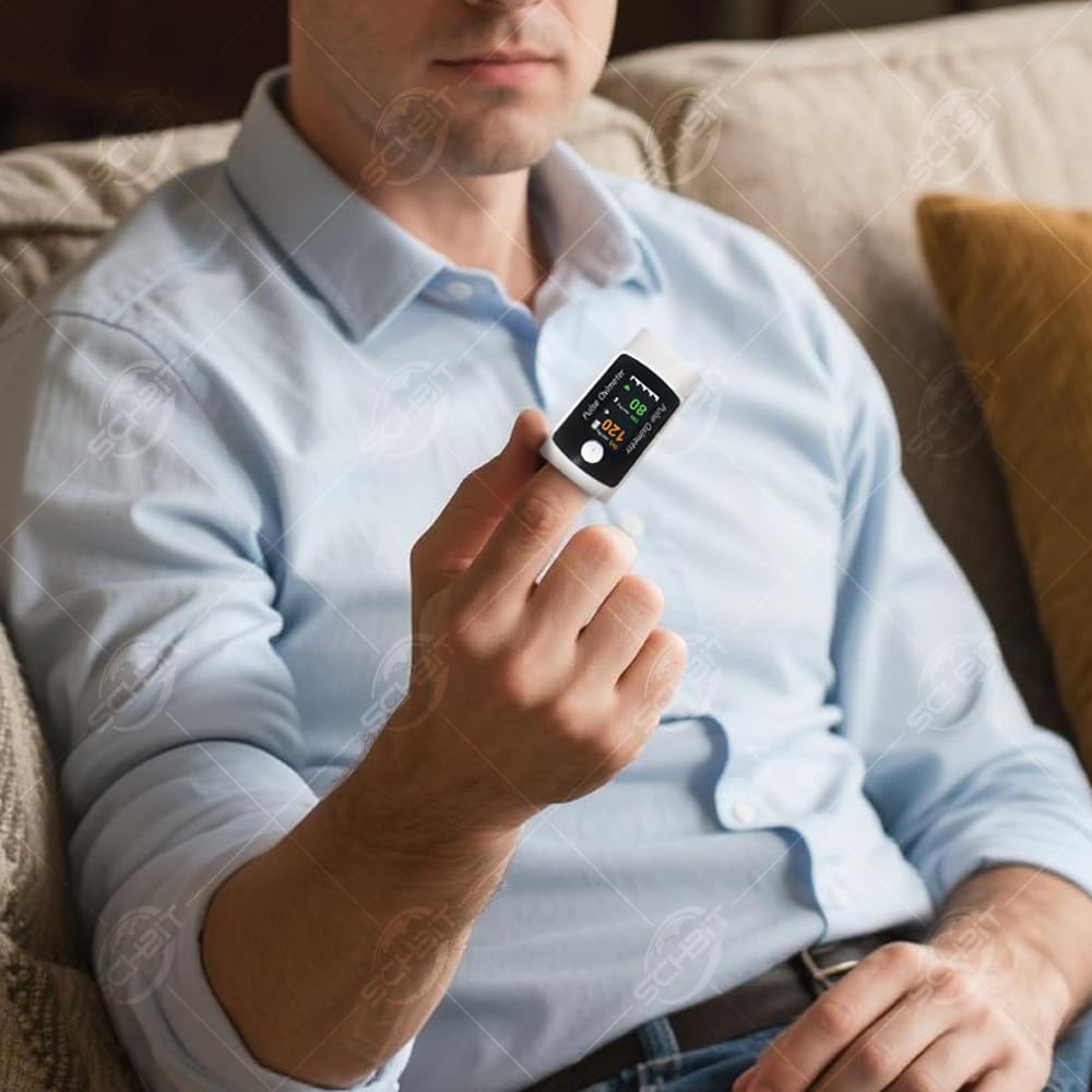 Portable Fingertip Pulse Oximeter And Blood Pressure Monitor With Light Weight Compact Structure And Easy Measurement