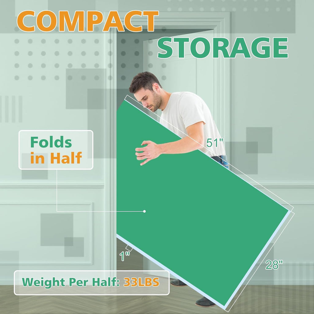 Ping Pong Table Top for Billiard Table, 7FT/8FT/8.5FT/9FT Foldable Table Tennis Table Topper for Pool Table, Indoor