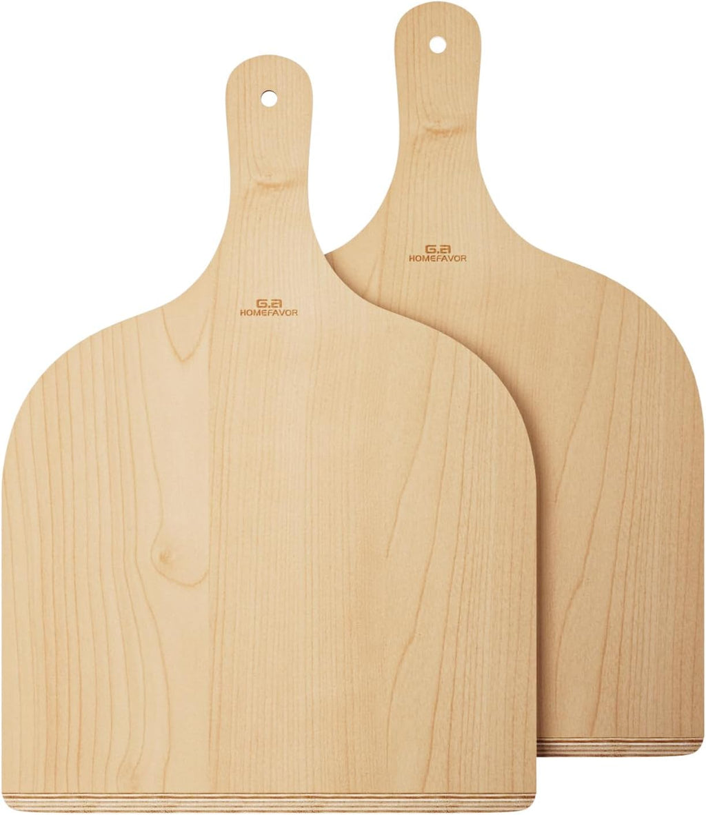 Wooden Pizza Peel, 2 Pack, 12 x 16 Inch