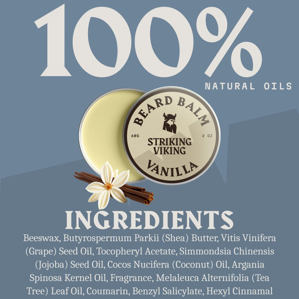 Beard Oil and Balm - Leave in Beard Conditioner - Tames, Styles, Softens, and Moisturizes Beards and Mustache - Made