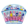 Hello Kitty Lip Gloss Set, 7-Piece Swirl Plant-Based, Ages 3+