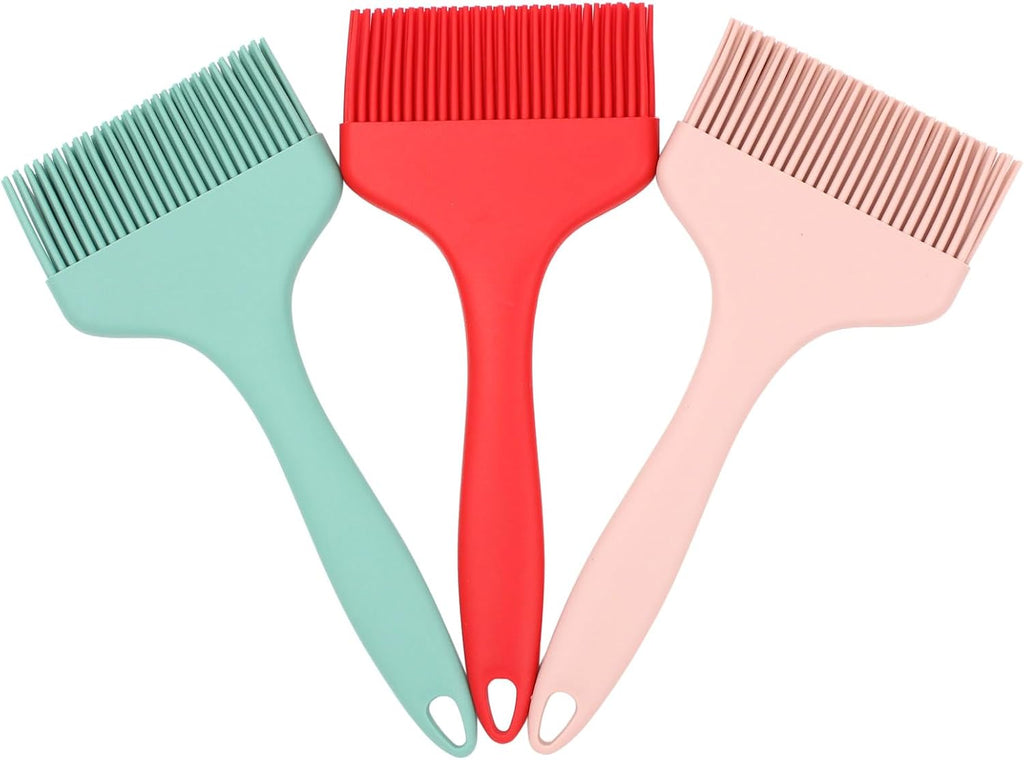 Silicone Pastry Brushes Basting Brushes for Baking and Cooking, 3 Pack
