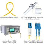 OS2 SC to LC Single Mode Fiber Patch Cables SM, 6ft/2m
