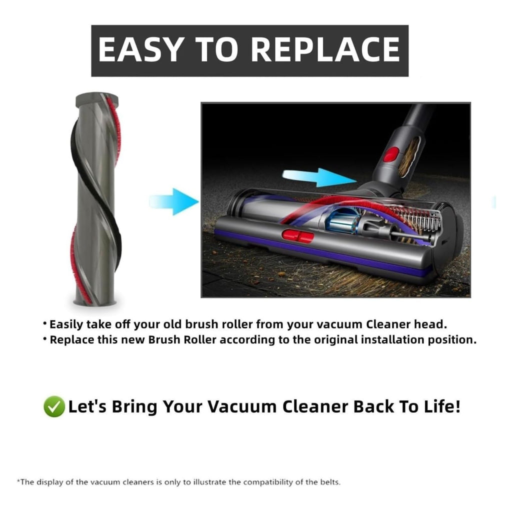 Roller Brush, Compatible For Dyson V15 Detect SV22 SV47,Cleaner Head Replacement Brush Bar