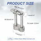 DTGN 2Pcs ANSI #35 Roller Chain Connect Link, 8mm Pitch