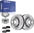 AutoShack Front Brake Rotors Pads & Calipers for Chevy Equinox 2017 | 12.64" (321 mm) Brake Kit, direct-fit
