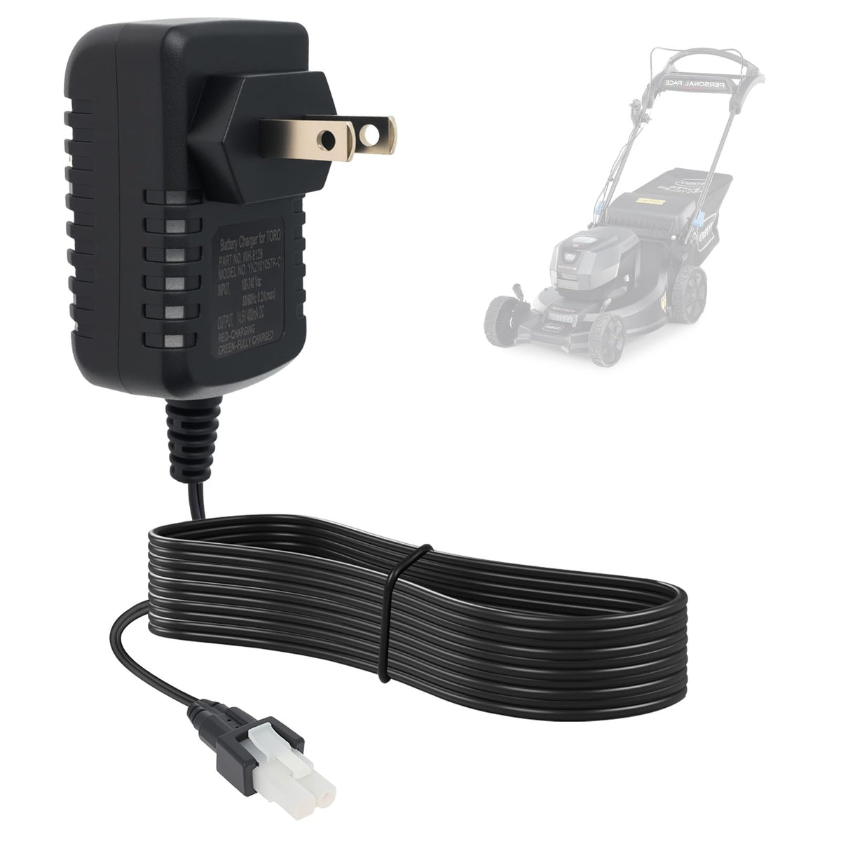 136-9126 Battery Charger Compatible with Toro 22" Lawn Mower Battery 12V
