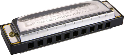 Accordions Hohner Blues Band Harmonica, Key of C, Chrome (1501BX) | science-kits