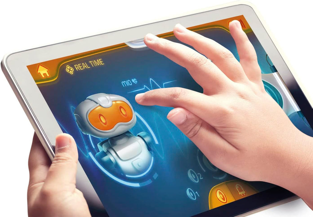 Science & Play Mio Robot: Interactive STEM Learning Robot with App, Obstacle Avoidance & Drawing Function (8+ Years)