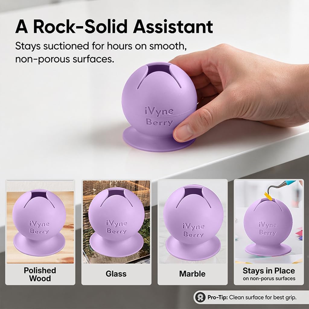 Berry Suctioned Vinyl Weeding Scrap Collector & Holder for Weeding Tools for Vinyl - Purple