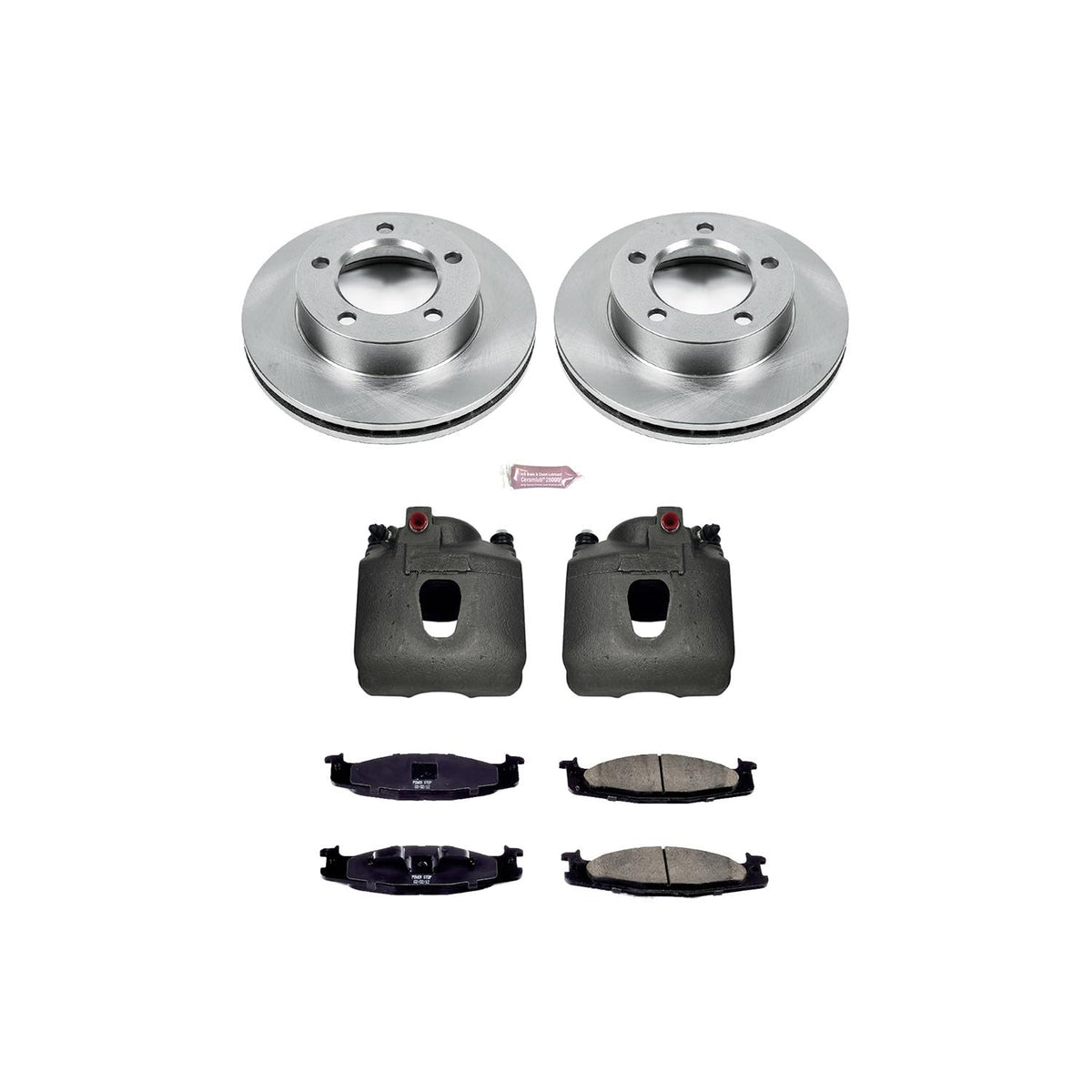 PowerStop Replacement Brake Pad Rotor Caliper Kit Front KCOE5067