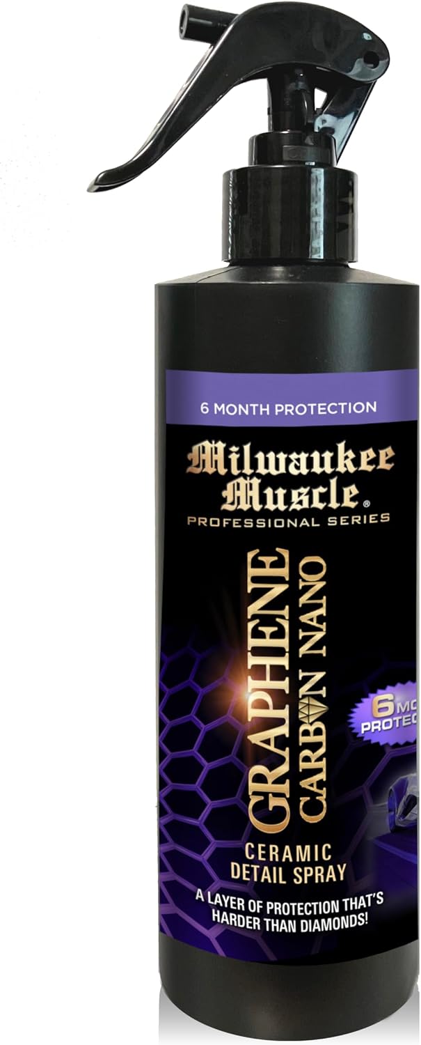 16oz Graphene Ceramic Coating Detail Spray Wax - The Best Protection Against Scratches, Swirls, Paint Chips, No Buff