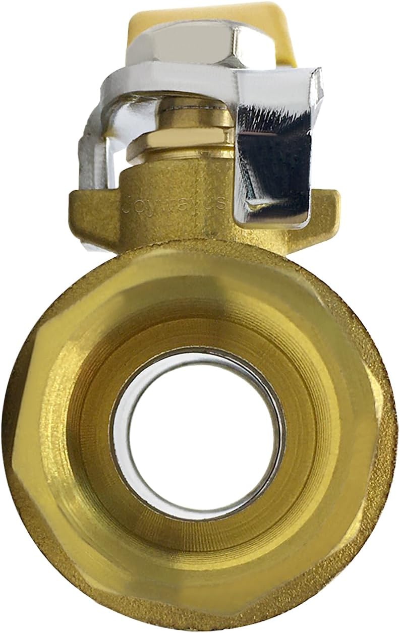 Joywayus Brass Ball Valve 1/2" NPT Female x 1/2" NPT Female Thread Shut Off Valve Pipe Fittings