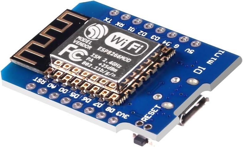 WLAN WiFi Internet Development Board D1 Mini NodeMcu Lua 4M Bytes Development Module Base on ESP8266 ESP-12F for Arduino Compatible with WeMos D1 Mini (2PCS)